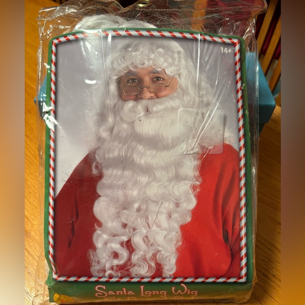 NEW Santa Long Wig with Beard Rubies